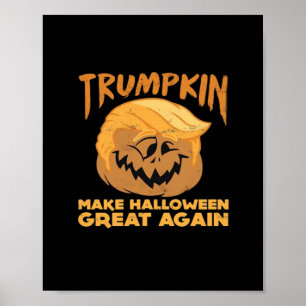 Poster Trumpkin Rendre Halloween grand à nouveau Hallowee