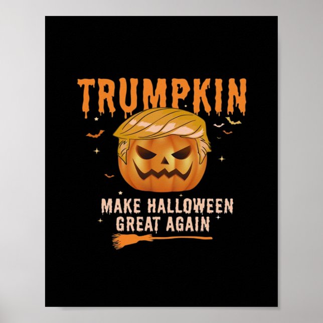 Poster Trumpkin Rendre Halloween Grand À Nouveau Pour Le  (Devant)