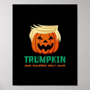Poster Trumpkin Rendre Halloween plus grand citation