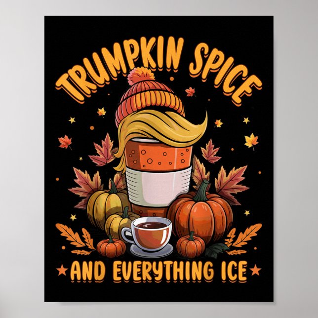Poster Trumpkin Sce et tout glaçon libéral automne Hallo (Devant)