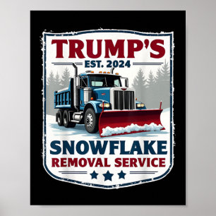 Poster Trumps Snowflake Service de suppression Funny Trum