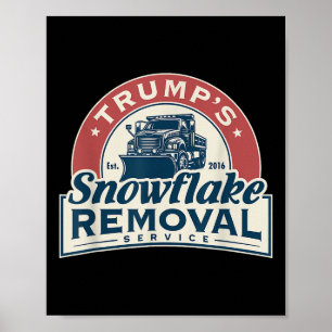 Poster Trumps Snowflake Service de suppression Funny Trum