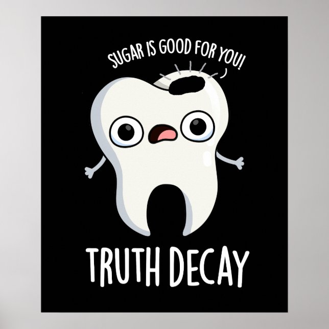 Poster Truth Deck Drôle Drôle Jeu de dent Dark BG (Devant)