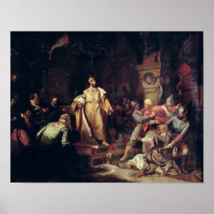 Poster Tsar Ivan III déchirant le contrat de Khan tatar