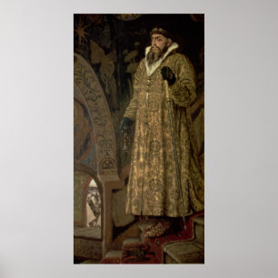 Poster Tsar Ivan IV Vasilyevich "" le 1897 terrible