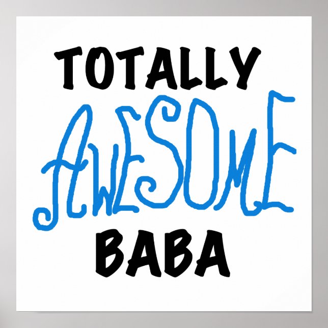 Poster Tshirts et cadeaux Baba absolument géniaux (Devant)