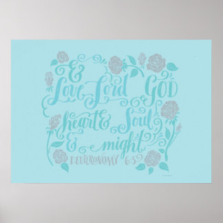 Poster Tu aimeras le Seigneur, ton Dieu