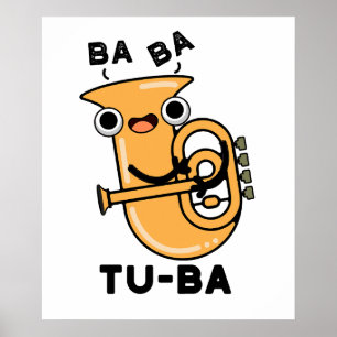 Poster Tu-ba Blagues drôles sur le tuba 