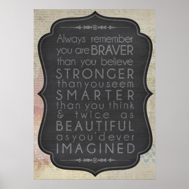 Poster Tu Es Forte (Devant)