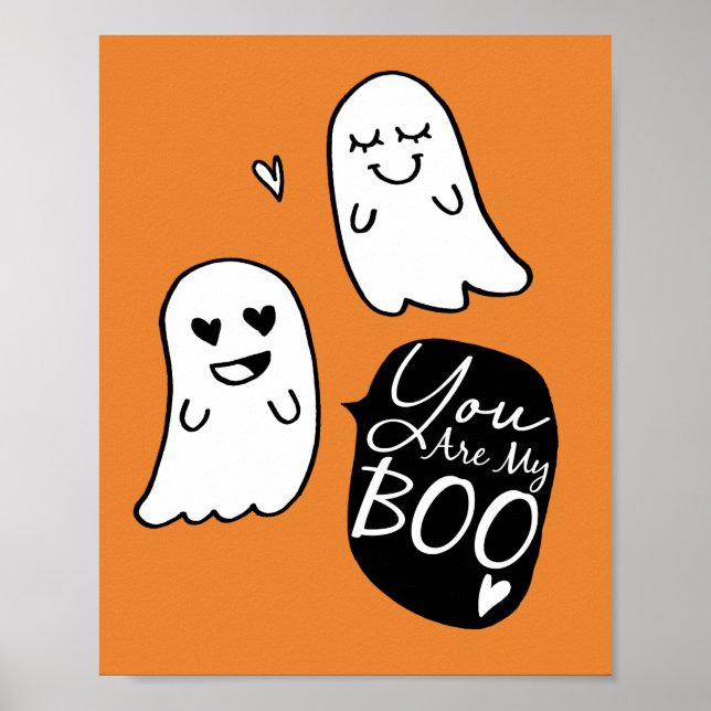 Poster Tu Es Mon Blog Les Fantômes D'Halloween (Devant)