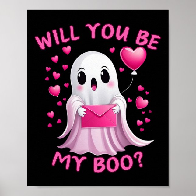 Poster Tu Es Mon Boo Ghost Halloween Saison Éffrayante (Devant)