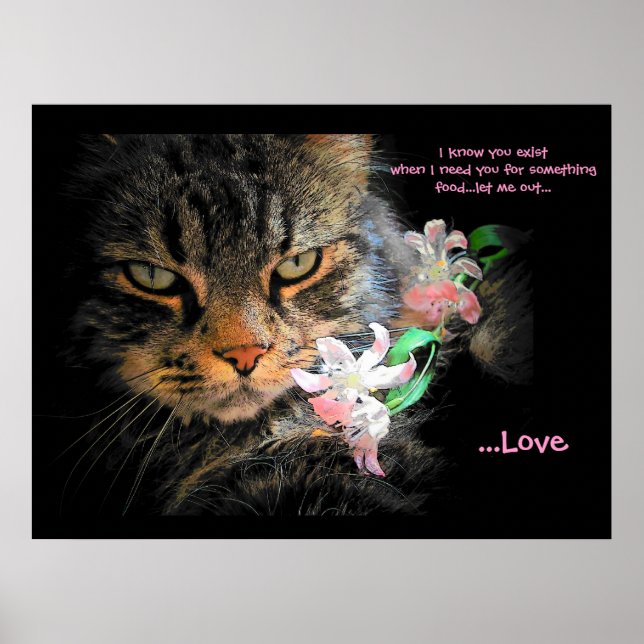 Poster Tu existes pour love haiku (Devant)