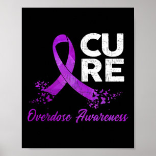 Poster Tu Floral Ribbon Overdose de sensibilisation Costu