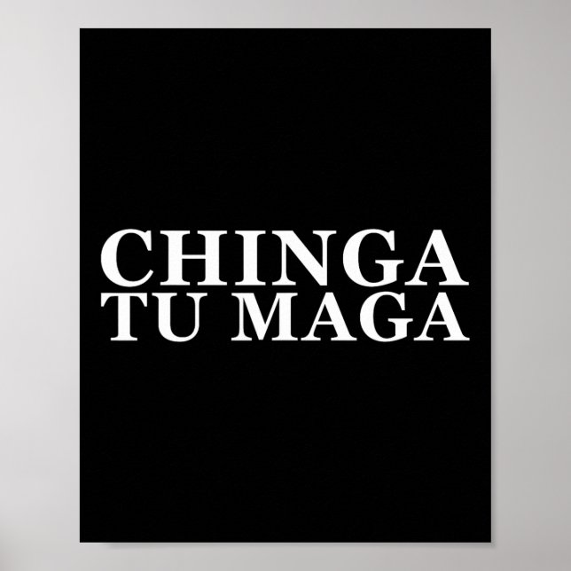 Poster Tu Maga Anti Trump Mexicaine Mot latin espagnol (Devant)