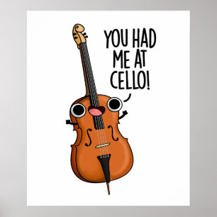 Poster Tu M'As Eu Au Cello Funny Music Pun