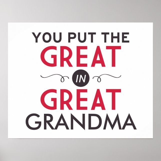 Poster Tu mets le grand dans Grand-mère (Devant)