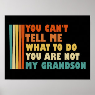 Poster Tu ne peux pas me dire quoi faire Tu n'es pas peti