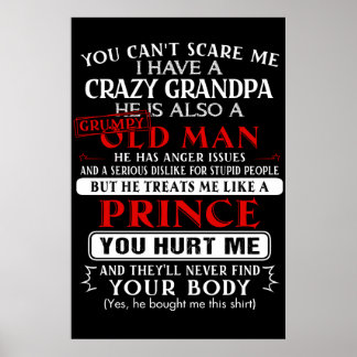 Poster Tu ne peux pas me faire peur, j'ai un grand-père f