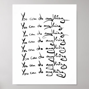 Poster TU PEUX FAIRE QUOI QUE CE SOIT ! Guillemet inspira