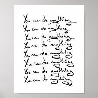 Poster TU PEUX FAIRE QUOI QUE CE SOIT ! Guillemet inspira