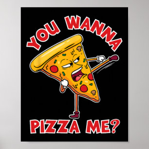 Poster Tu Veux Une Pizza Ninja Karaté Sahbumnim Judo Mma