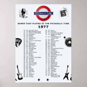 Poster Tube de Piccadilly - 1977