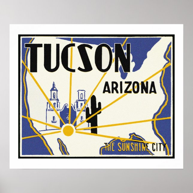 Poster Tucson Arizona (Devant)