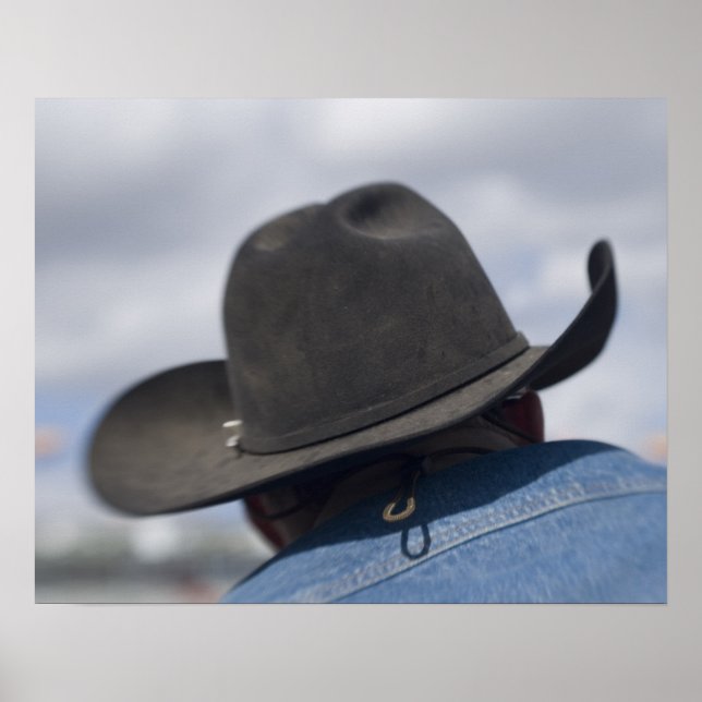 Poster Tucson, Arizona. Casquettes Cowboy en usage à (Devant)