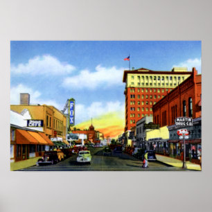 Poster Tucson Arizona sur Congress Street