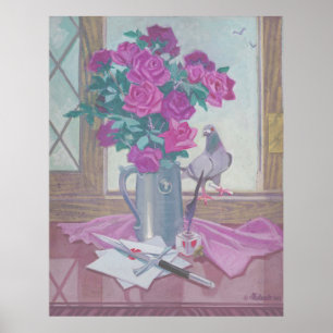 Poster Tudor Rose - Emblème floral de Kulhanek (1965)