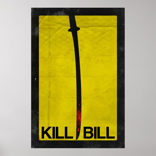 Poster Tuer Bill minimaliste (Devant)