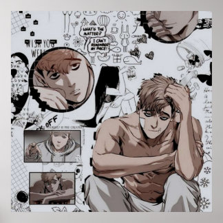 Poster Tuer Stalking Muscular Boy