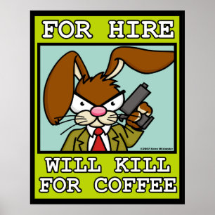 Poster Tuera pour l'affiche de café