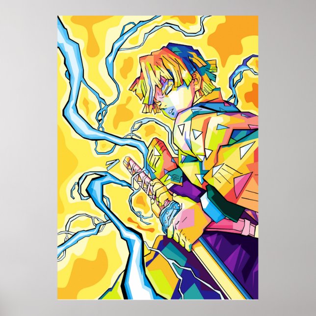 Poster tueur de zenitsu (Devant)