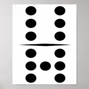 Poster Tuile de domino 6 et 7 Groupe drôle 67 Costume de