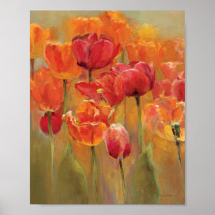 Poster Tulipes au milieu