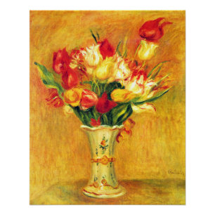 Poster Tulipes de Pierre Renoir, Impressionnisme Vintage