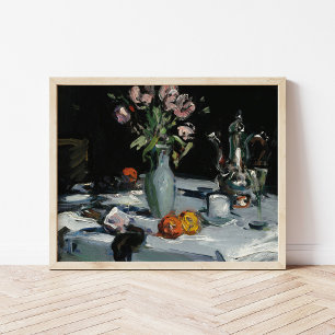 Poster Tulipes et un pot de café   Samuel John Peploe