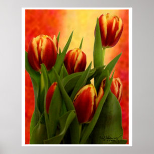 Poster Tulipes - jGibney 2010 tulipes signées