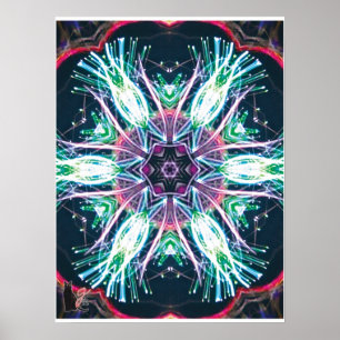 Poster Tulipes Kaléidoscope