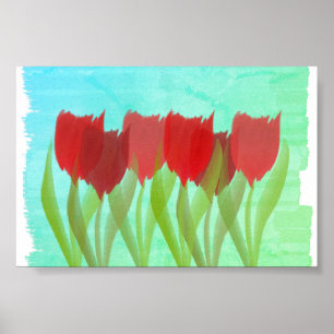 Poster Tulipes personnalisées