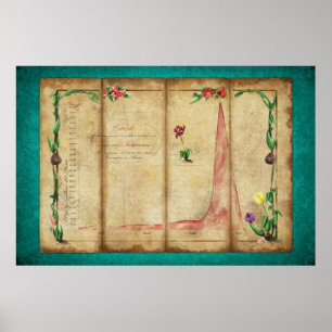 Poster Tulipomania Graph (mint)