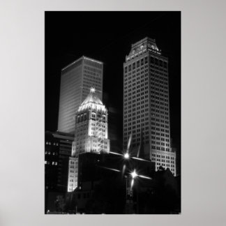 Poster Tulsa After Dark black and white, 2010