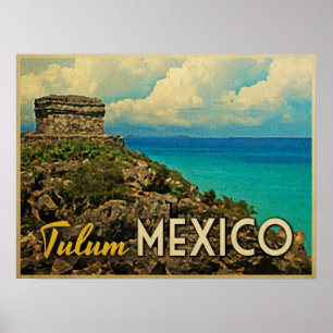 Poster Tulum Mexique