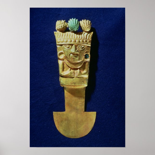 Poster Tumi ou couteau cérémonial en forme de (Devant)