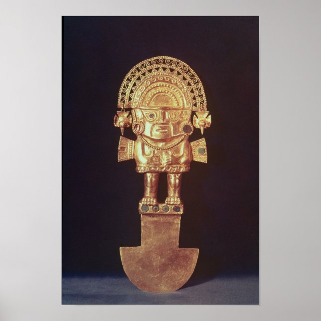 Poster Tumi ou couteau cérémonial en forme de Naylamp (Devant)