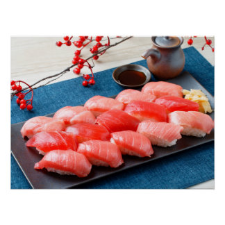 Poster Tuna Symphony - Tuna Sushi Feast