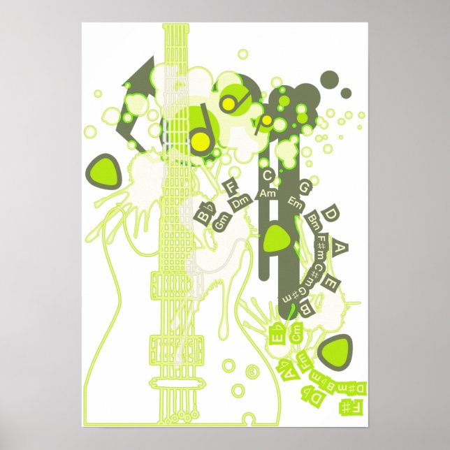 POSTER TUNES GUITAR-POP (Devant)