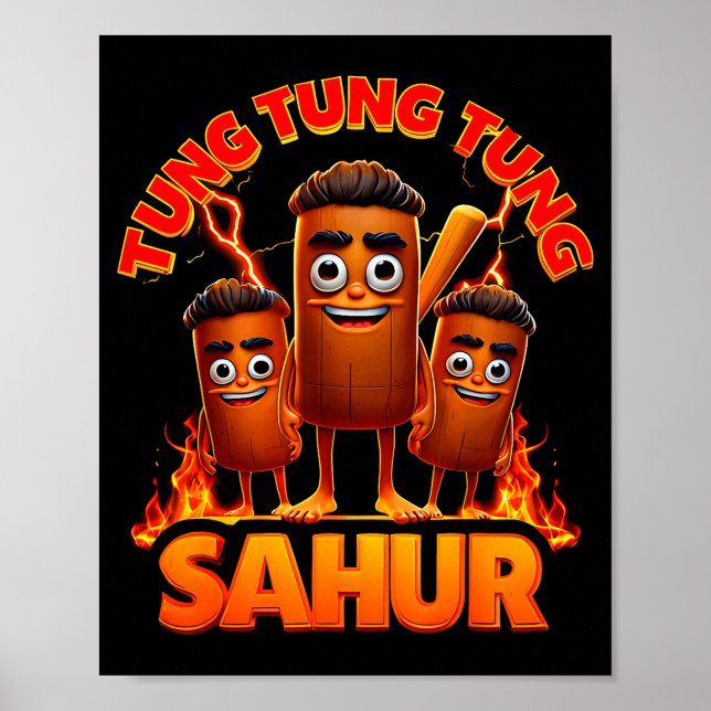 Poster Tung Tung Tung Sahur  (Devant)