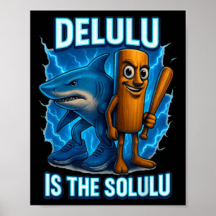 Poster Tung Tung Tung Sahur Tralalero Tralala Mème drôle 
